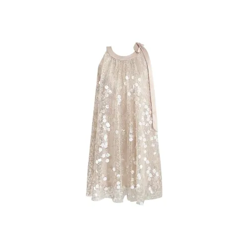 TASTILY Без рукавов Платье Женское Гипсофила