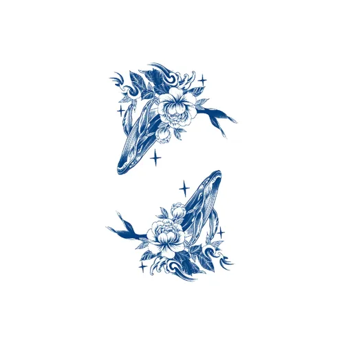 LIEJI Star Language Цветочный дизайн Перо Травяной Татуировка Наклейка