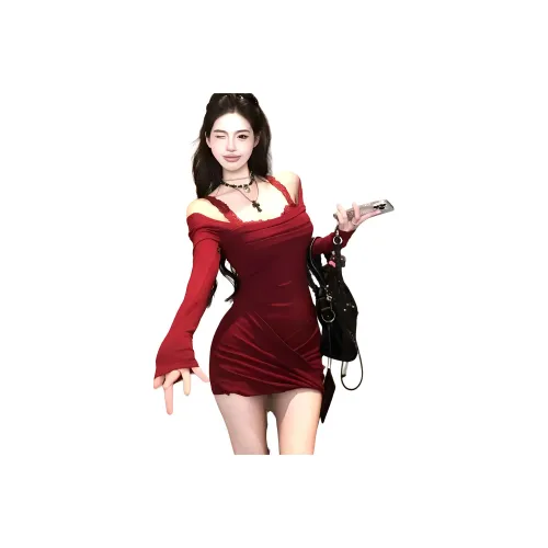 KEAB Длинное платье с длинными рукавами женское