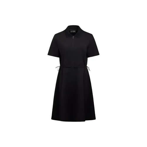 Hush Puppies Короткий рукав Платье Женское Обсидиановый черный