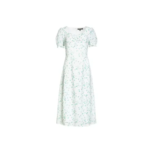 MeetMetro Короткий рукав Платье Женское с принтом