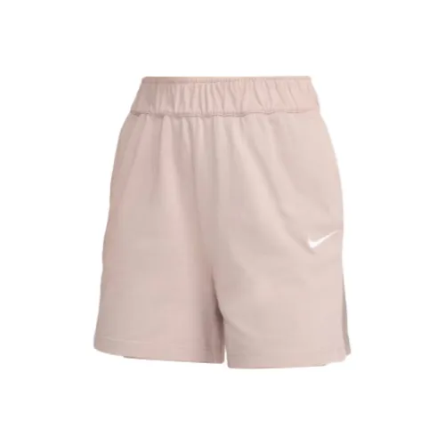 Nike Повседневные шорты Женские Тауповый Белый