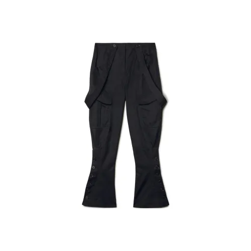 OFF Белые Карго Брюки Обычного Кроя Женские Черные