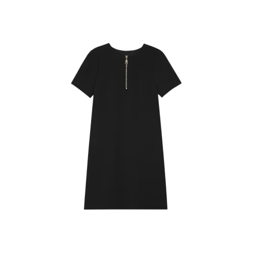 PSALTER Black Женские Короткие Платья с Рукавами