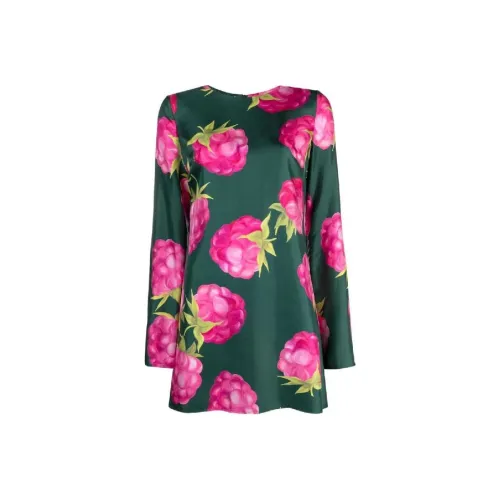 La DOUBLEJ. Длинное платье с длинными рукавами женское зеленое