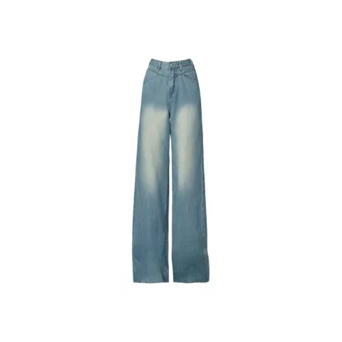 Enhanced Джинсы Женские Выцветший Цвет