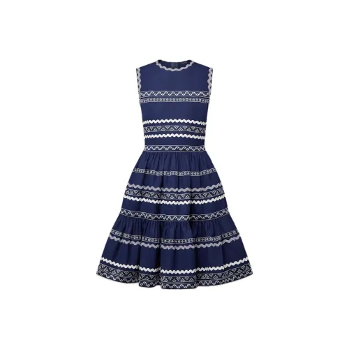 LOUIS VUITTON Без рукавов Платье Женское Синее