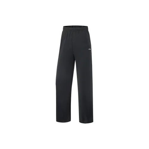 LINING Fitness Series Вязаные Спортивные Штаны Женские Черные