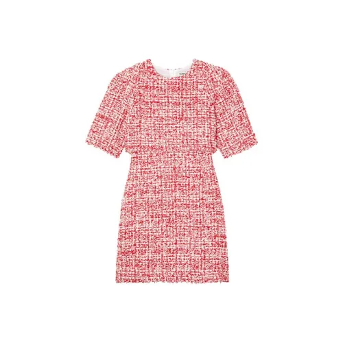 SANDRO Capsule Red Женские Короткие Платья с Рукавами