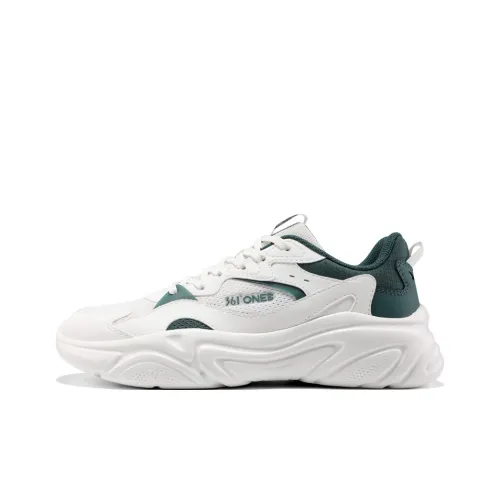 361° Износостойкий и Легкий Низкий Топ Casual Мужской Белый Зеленый