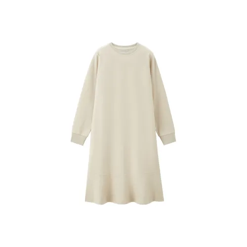 Giordano Длинное платье с длинными рукавами женское