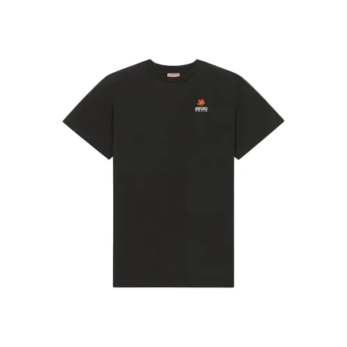 KENZO Черное Женское Короткое Платье с Рукавами