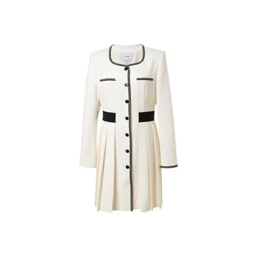 LOFT SHINE Экрю Женские Длинные Платья с Рукавами