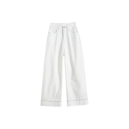 SHIJI Джинсы Женские 951 Тройная защита Белый