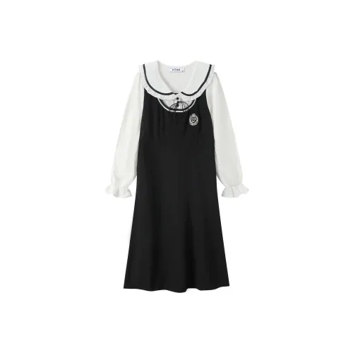 HTHK Длинное платье с длинными рукавами женское