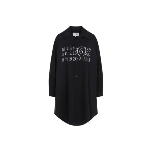 MM6 MAISON MARGIELA Длинное платье с длинными рукавами женское черное