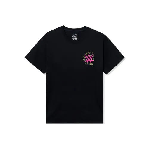 ANTI SOCIAL SOCIAL CLUB WWE Collaboration Черная Унисекс Футболка