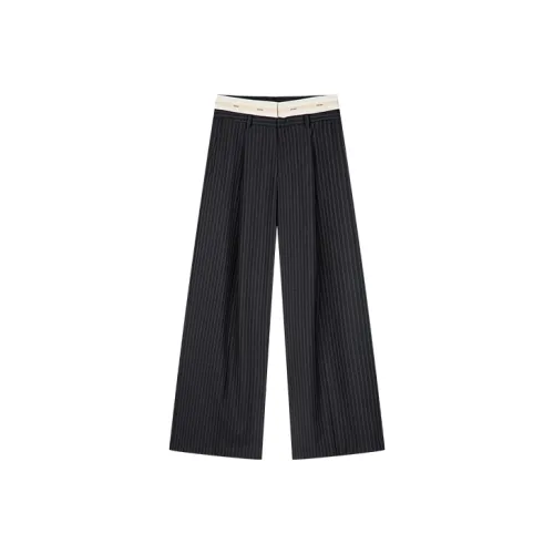 UOOYAA Черные Женские Костюмные Брюки