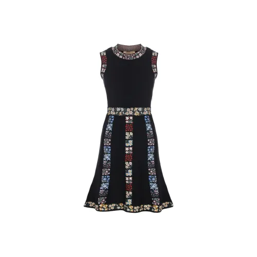 Valentino Без рукавов Платье Женское Черное
