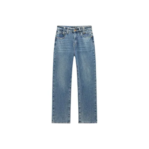 EICHITOO Джинсы Женские Деним Синий