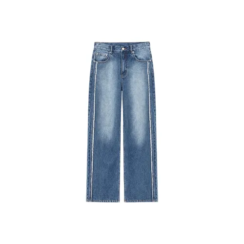 NO ONE ELSE Джинсовый синий Женские джинсы