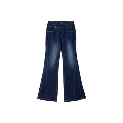 Bethine Джинсы Женские Темно-Джинсовый Синий