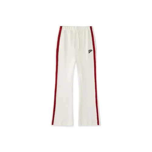 FILA FUSION LIFE Вязаные тренировочные брюки женские цвет облачно-белый