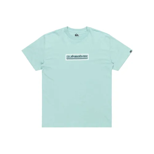 Quiksilver Светло-Синие Мужские T-Рубашки