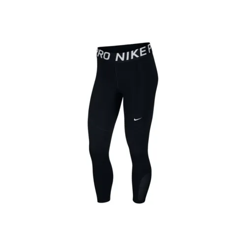 NIKE Черные/Белые Женские Спортивные Брюки