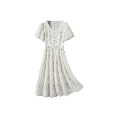 FORTEI Короткий рукав Платье Женское Светло-фиолетовое