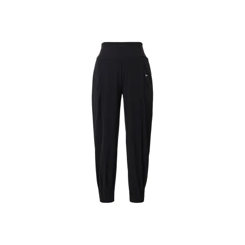 Nike Dri Fit Вязаные Тренировочные Штаны Женские Черные