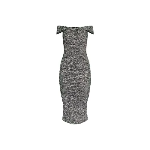 MICHAEL KORS SS24 Короткое платье с короткими рукавами женское черное