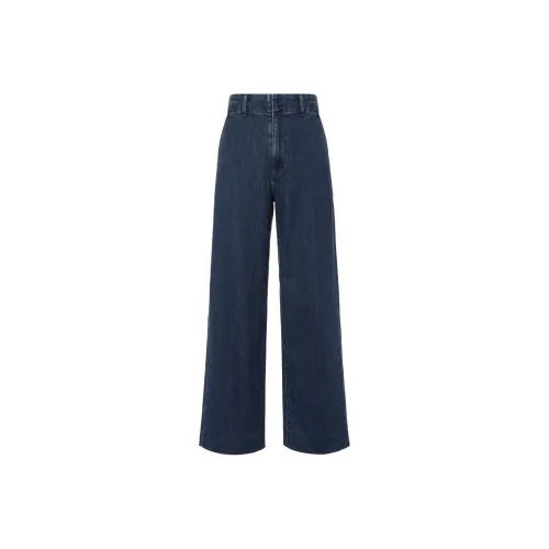 UNIQLO Женские джинсы морского синего цвета
