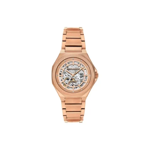 ARMANI EXCHANGE AE ARMANI Наручные часы Механический механизм Нержавеющая сталь Ремешок 36 мм Розовое золото Циферблат Женские часы