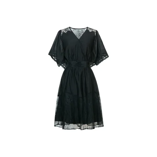 XG Black Женские Короткие Платья с Рукавами