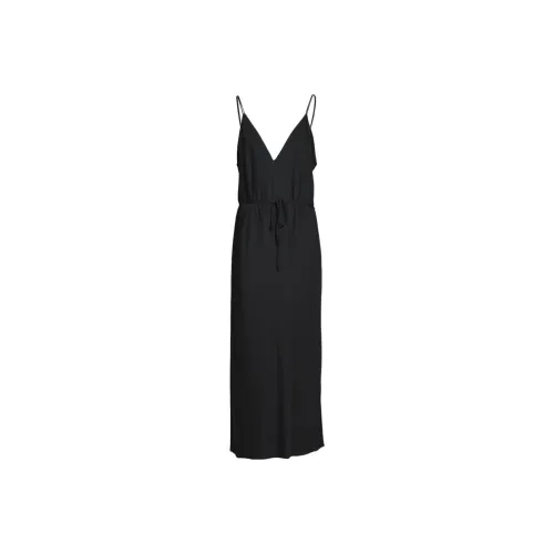 CALVIN KLEIN Relaxed Midi Slip Платье Slip Платье Женские Черный