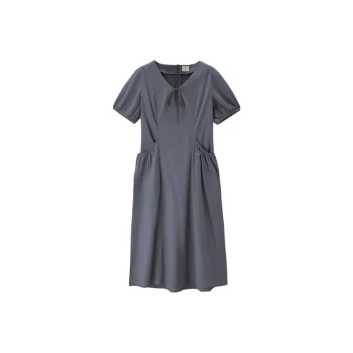 Giordano Короткий рукав Платье Женское