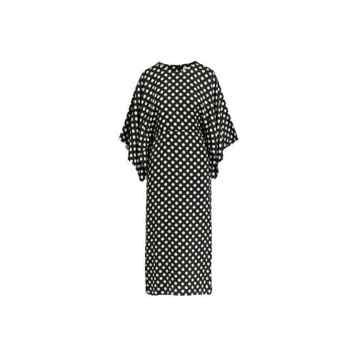 Essentiel Antwerp FW24 Длинное платье с длинным рукавом женское черное