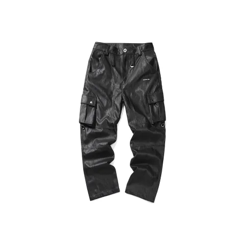 Guuka Hero Кожаные брюки Женские Черные