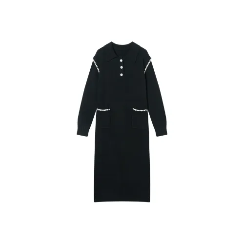 DIALOGUE Женские Длинные Платья с Рукавами