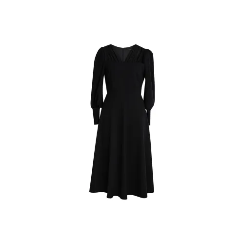 ROEYSHOUSE Длинное платье с длинными рукавами женское черное