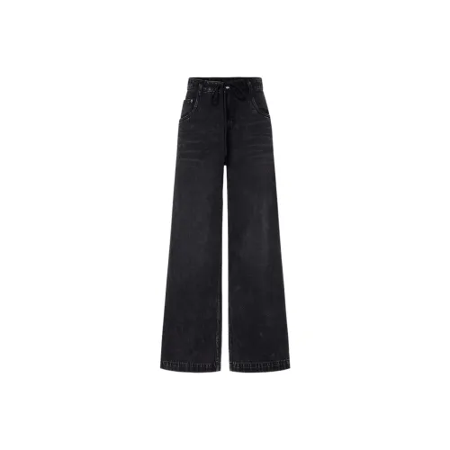 MO CO Denim Черные Женские Джинсы