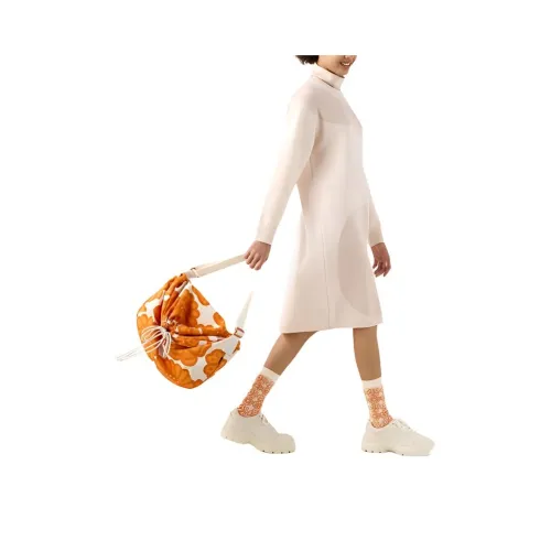 UNIQLO MARIMEKKO Co Бренд Сливочный Женские Длинные Платья с Рукавами