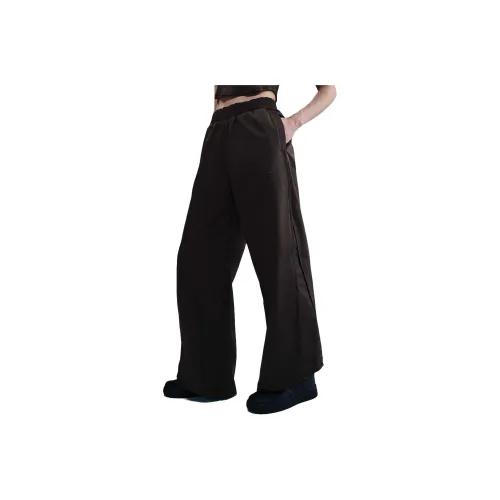 Nike Swoosh Вязаные Тренировочные Штаны Женские Бархат Коричневый