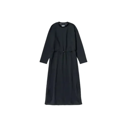Under Armour UNITED ARROWS Collaboration Series Black Женские Длинные Платья с Рукавами