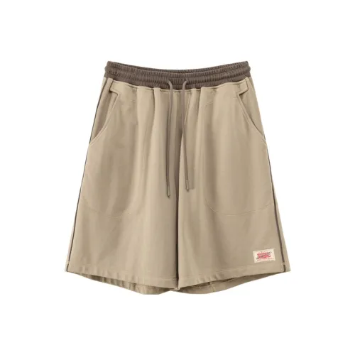 NO ONE ELSE Серые Кофейные Унисекс Повседневные шорты