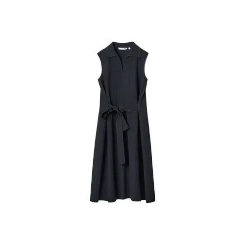 UNIQLO JW Anderson Co Branded SERIES Черные Женские Платья без рукавов