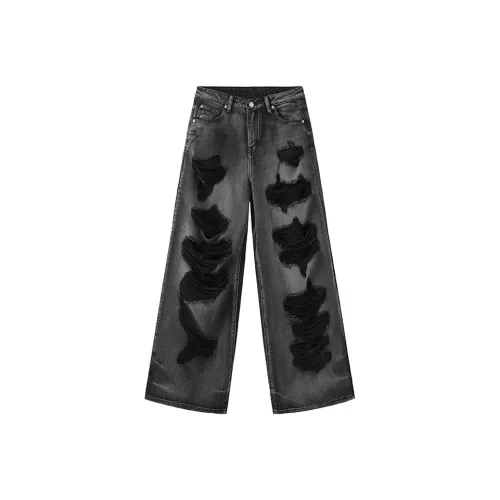 YEARNED Джинсы Женские Черные Серые