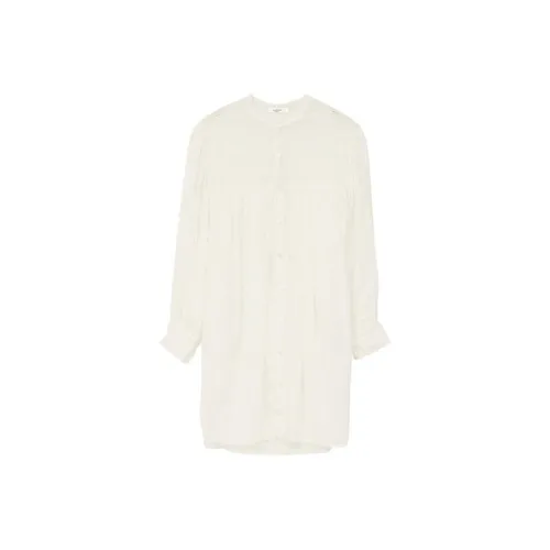 ISABEL MARANT Экрю Женские Длинные Платья с Рукавами