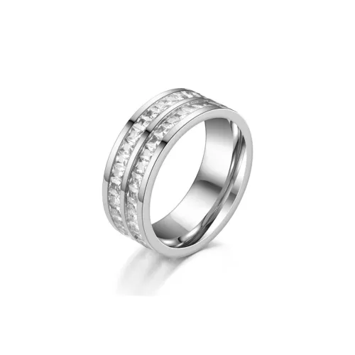 FAIRWHALE Кольца из титанового стального циркона унисекс